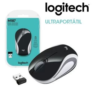 RATÓN WIRELESS USB LOGITECH M187 ULTRAPORTÁBLE NEGRO