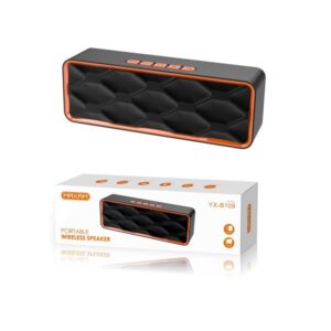 ALTAVOZ PORTÁTIL BLUETOOTH 5.0 3W x2 ENTRADA AUXILIAR + TF CARD + RADIO NARANJA