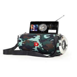 ALTAVOZ PORTÁTIL BLUETOOTH 5W RMS CON RADIO FM CAMUFLAJE