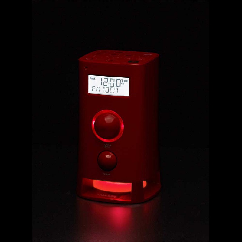 RADIO DIGITAL RDS AM/FM SANGEAN K-200 MULTIFUNCION ROJO - Imagen 4