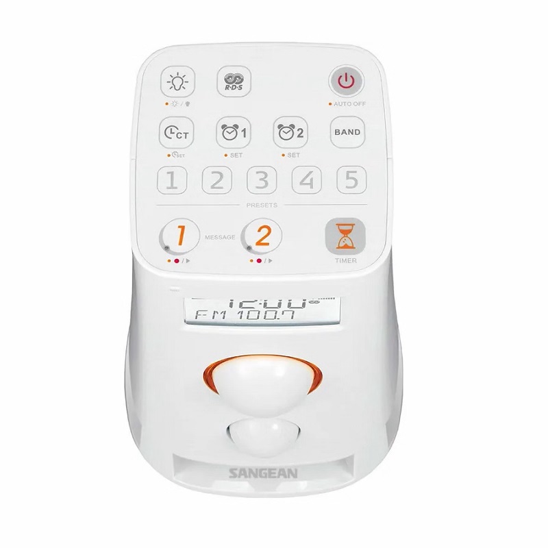 RADIO DIGITAL RDS AM/FM SANGEAN K-200 MULTIFUNCION ROJO - Imagen 5