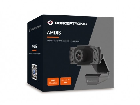 WEBCAM AMDIS 1080P FULL HD CON MICRÓFONO - Imagen 3