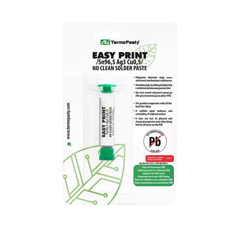 ESTAÑO EN CREMA JERINGA 20g TRIMETAL Sn96/5Ag3/Cu0.5 (SIN PLOMO)