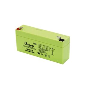 BATERÍA PLOMO AGM UPOWER 6V 3.3AH