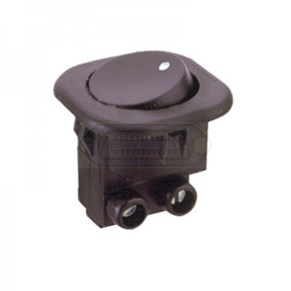 INTERRUPTOR BALANCÍN ON-OFF (1Co) EMPOTRABLE NEGRO