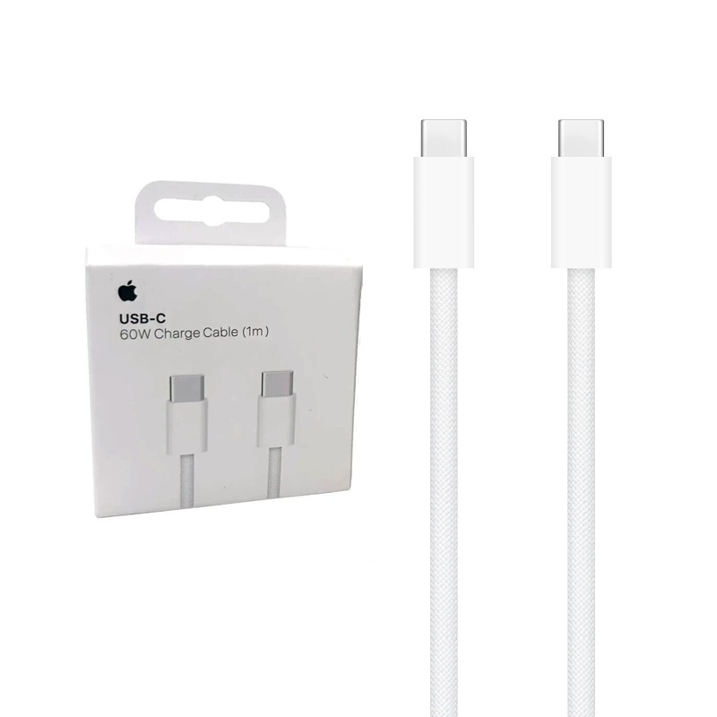 CABLE APPLE CARGA/DATOS USB-C 60W BLANCO 1m