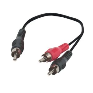 CABLE ADAPTADOR RCA MACHO - 2x RCA MACHO 0.30m