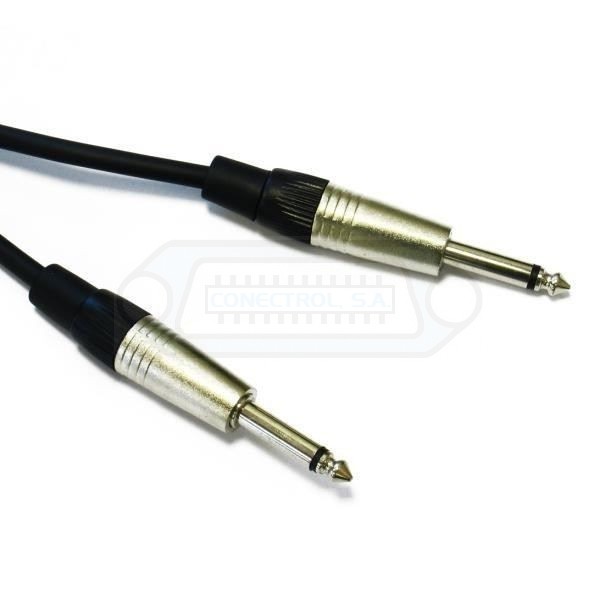 CABLE AUDIO JACK 6.35mm. MACHO - MACHO MONO 2M