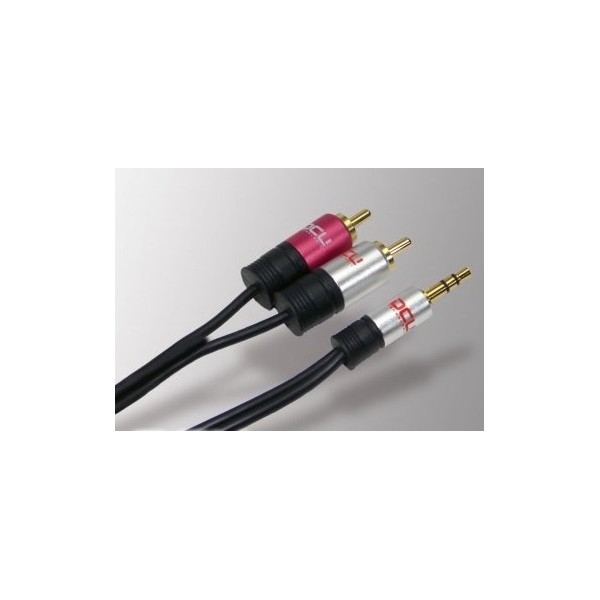 CABLE JACK 3.5mm - 2x RCA M-M ESTÉREO DCU 1m