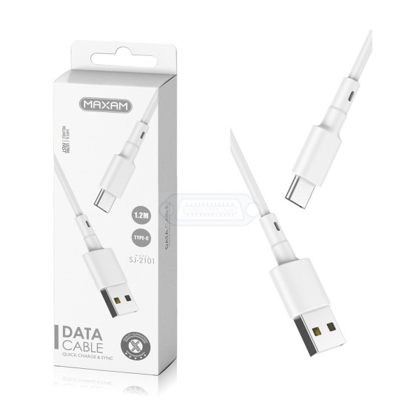 CABLE USB-C a USB-A 2A M-M BLANCO 1.2m