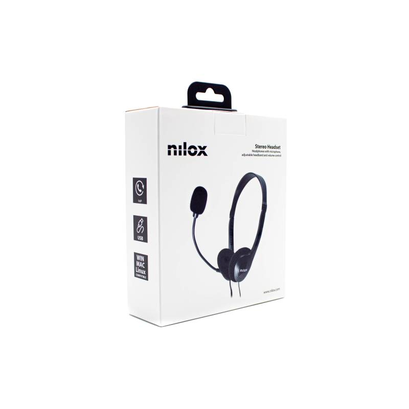 AURICULARES USB CIRCUMAURALES ESTÉREO NILOX CON MICRÓFONO - Imagen 4
