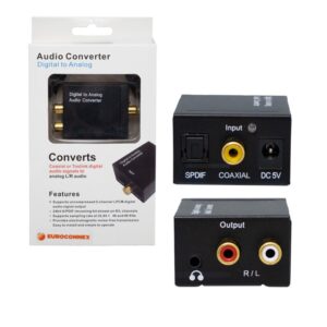 CONVERTIDOR AUDIO DIGITAL A ANALÓGICO JACK DC 5V