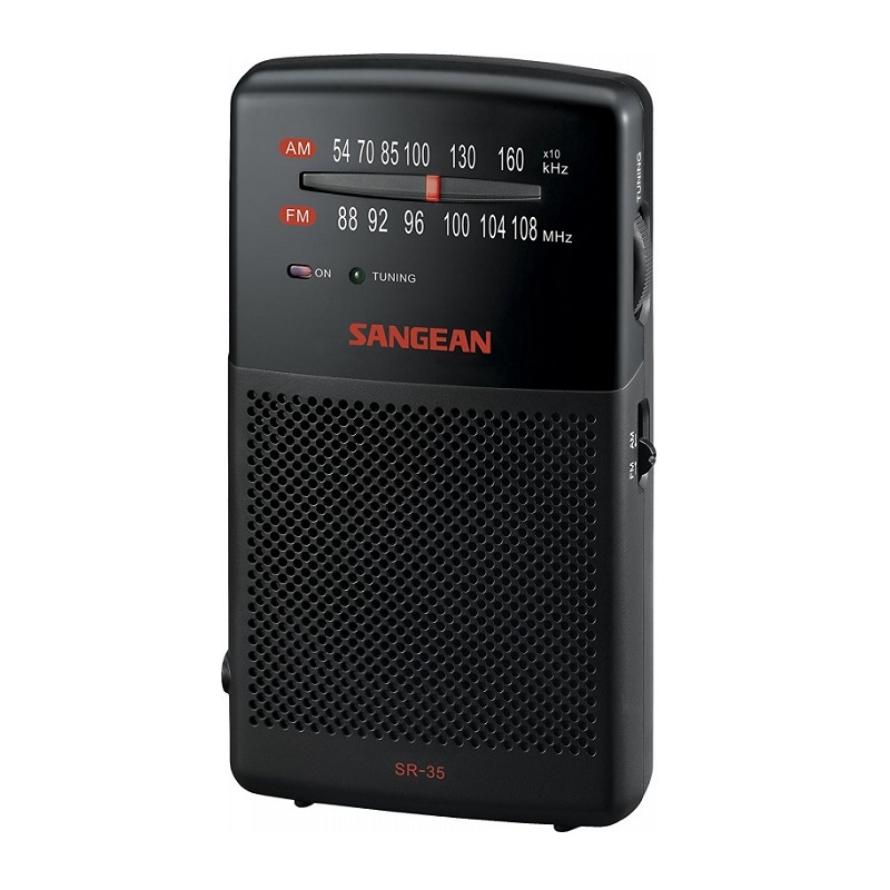 RADIO ANALÓGICA BOLSILLO FM/AM SANGEAN POCKET 100, NEGRO