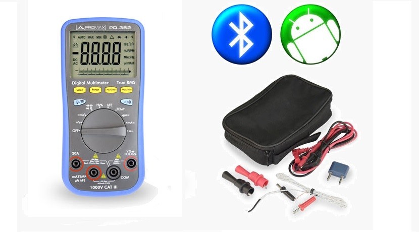 MULTÍMETRO DIGITAL RMS BLUETOOTH PROMAX PD-352 - Imagen 3