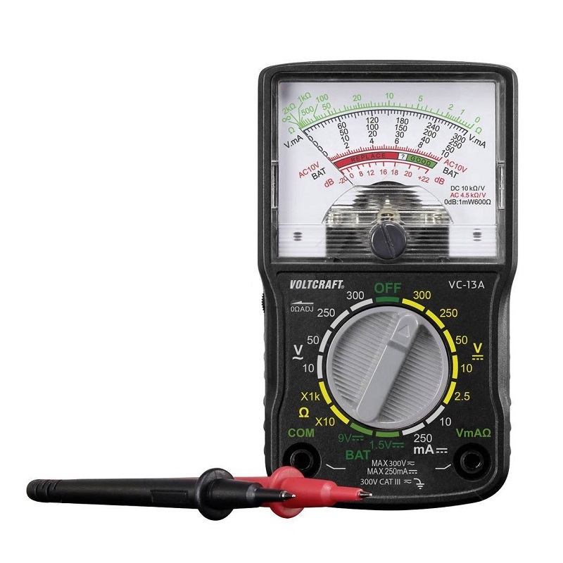 MULTÍMETRO ANALÓGICO VOLTCRAFT CAT III 300V