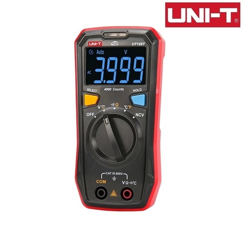 MULTÍMETRO DIGITAL AUTORANGO UNI-T CAT III AC/DC 600V
