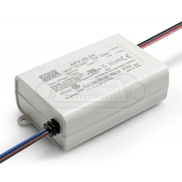 DRIVER LED IP42 24VDC 1.5A 36W VOLTAJE CONSTANTE