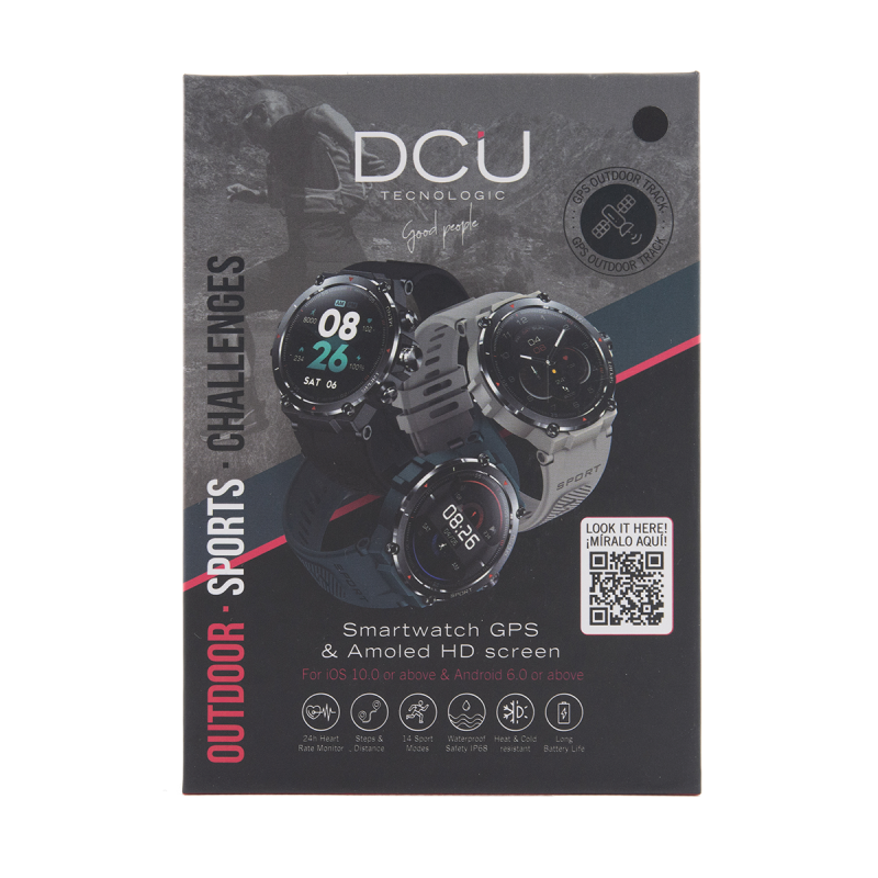 SMARTWATCH CON GPS & AMOLED HD 1,3" DCU 14 MODOS NEGRO - Imagen 5
