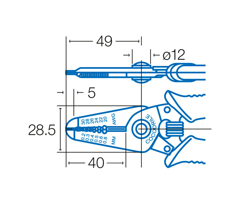 PELACABLES Y ALICATE DE CORTE PROSKIT 0,8/2,6MM - Imagen 4