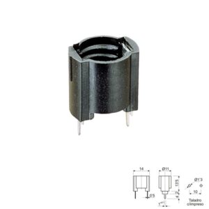 PORTALÁMPARAS BOMBILLAS ROSCA E10 T. CORTOS PCB