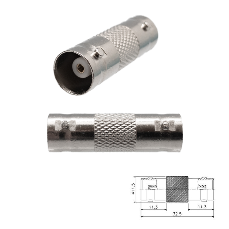 ADAPTADOR BNC HEMBRA - HEMBRA AÉREO RECTO