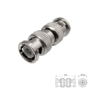 ADAPTADOR BNC MACHO - MACHO AÉREO RECTO