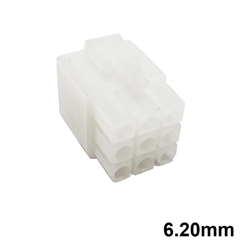 CONECTOR POWER 6.20mm 9C (3x3 FILAS) HEMBRA AÉREO