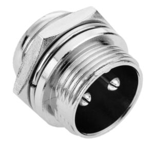 CONECTOR GX16 2P MACHO CHASIS