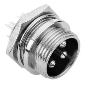 CONECTOR GX16 3P MACHO CHASIS