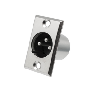 CONECTOR XLR 3P MACHO CHASIS