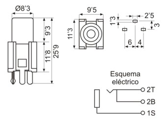 CONECTOR RCA HEMBRA VERTICAL C.I. ROJO - Imagen 3