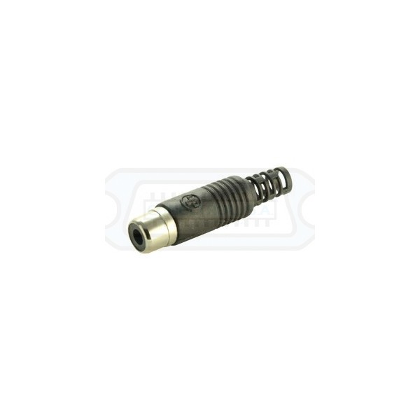 CONECTOR RCA HEMBRA PLÁSTICO NEGRO
