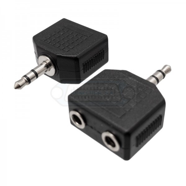 ADAPTADOR JACK 3.5mm MACHO ESTÉREO - 2x JACK 3.5mm HEMBRA ESTÉREO