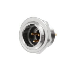 CONECTOR MINI XLR 3P MACHO CHASIS ROSCA