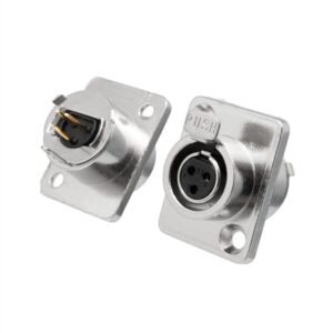 CONECTOR MINI XLR 3P HEMBRA CHASIS TIPO-D