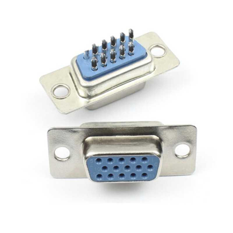 CONECTOR D-SUB 15P HD HEMBRA AÉREO RECTO SOLDAR