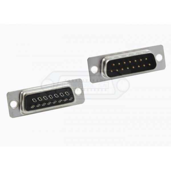 CONECTOR SUB-D 15P MACHO AÉREO SOLDAR