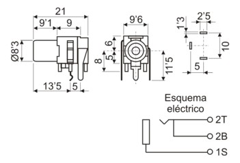 CONECTOR RCA HEMBRA ACODADO C.I. ROJO - Imagen 3