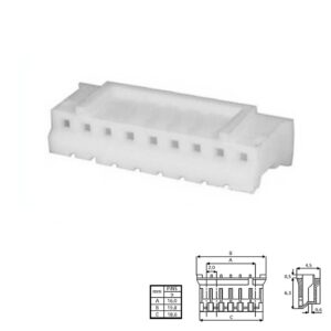 CONECTOR POSTE 2,00mm 9 PINES HEMBRA