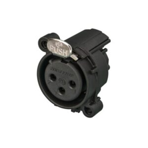 CONECTOR XLR 3P HEMBRA CHASIS A NEUTRIK PCB HORIZONTAL