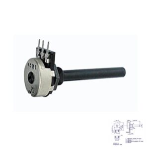 POTENCIÓMETRO PANEL LINEAL 2M PLÁSTICO EJE 6mm