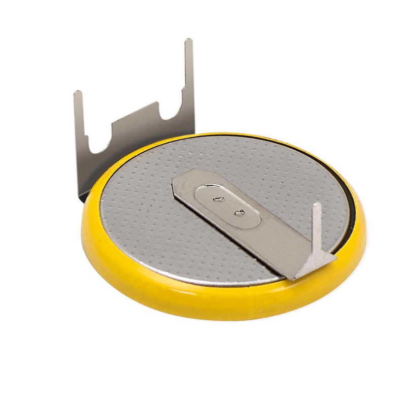 PILA BOTÓN CR2032 LITIO 3V PCB HORIZONTAL 3 PINES