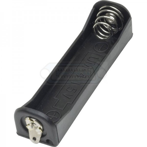 PORTAPILAS 1 PILA AAA CON TERMINAL DE SOLDAR