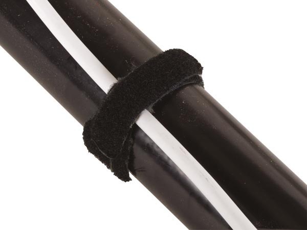 BRIDA DE VELCRO PEREL 12.5x300mm NEGRO PACK 10 UNIDADES. - Imagen 3
