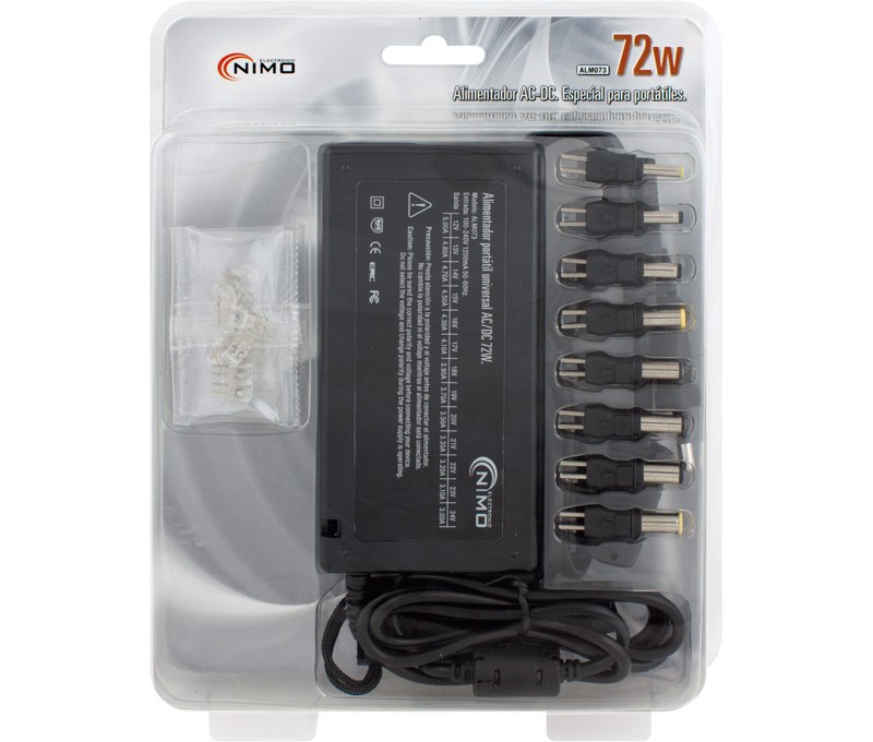 ALIMENTADOR UNIVERSAL 72W REGULABLE 12-24VCC - Imagen 3