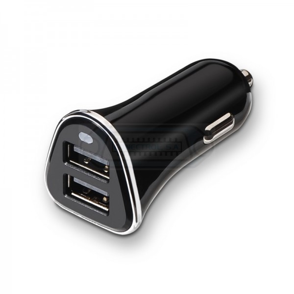 CARGADOR USB X2 COCHE TOOQ 5V 3.4A