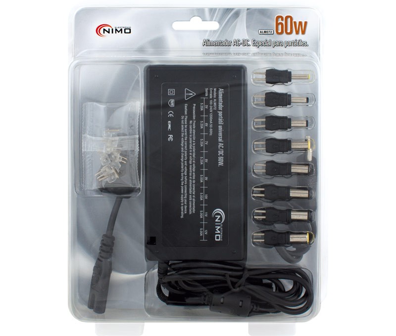ALIMENTADOR UNIVERSAL 60W REGULABLE 5-12VCC - Imagen 3