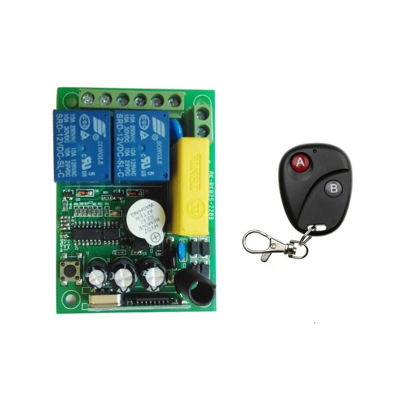 CONTROL REMOTO 2 CANALES 433MHz 12V + 5 MANDOS - Imagen 3