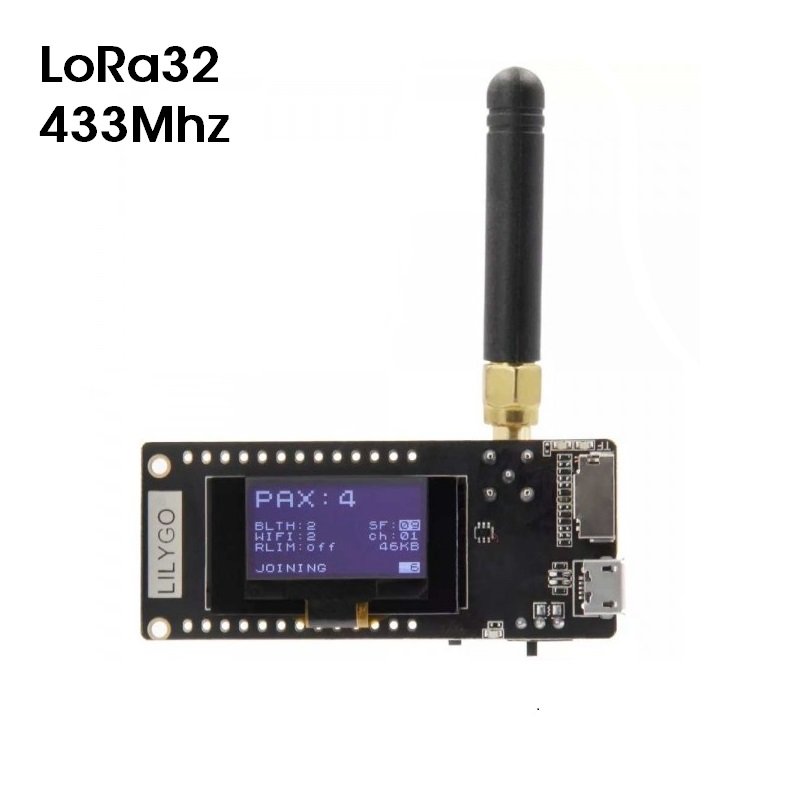 PLACA DE DESARROLLO ESP32 LORA32 V1.6.1 433MHz OLED