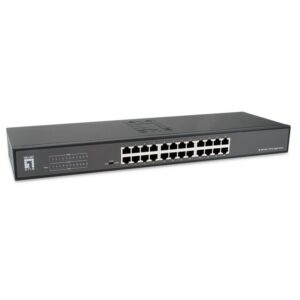 SWITCH GIGABIT ETHERNET 24P LEVELONE AUTOMATICO RACK 19"